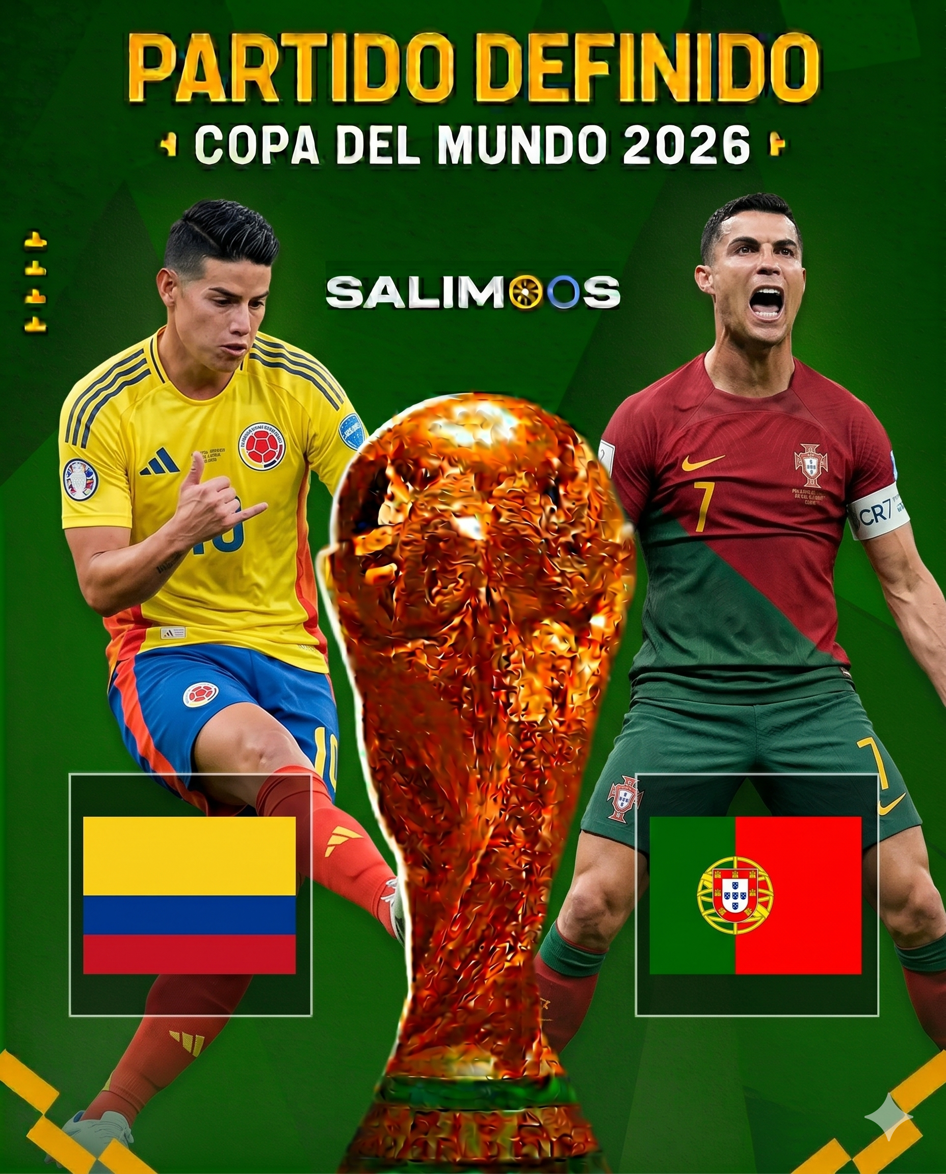 Definición Grupos — Colombia vs Portugal